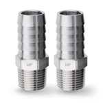 Maacflow Stainless Steel 3/8" Male 5/8" Barb X Npt, Silver. Fixed Price $15.99.