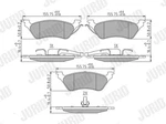 Jurid 572505j Brake Pad Set, Disc For Chrysler Dodge Jeep Lincoln Mer. Fixed Price $77.32.