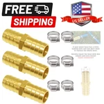 Joywayus 5/8" Hose Barb Hex Union Brass Fitting Water/fuel/air With 6 Stainless. Fixed Price $24.99.