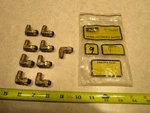 Lot Of 9 Parker 169p-5-2, 5/16 Compression X 1/8 Mnpt Brass Elbow, E0334. Fixed Price $33.95.
