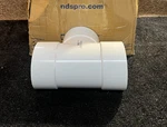 (qty 4) Nds Straight Tee Schedule 35 Pvc White 6" Hub T X D 6p01. Fixed Price $62.49.