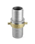 Qwork Aluminum Pin Hose Shank Fitting Set, 2" 75 Psi Lug Coupling. Fixed Price $20.99.