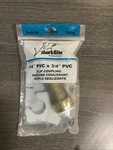 Sharkbite 3/4 Inch Pvc Slip Coupling, Push To Connect Brass Plumbing Fitting Nos. Fixed Price $18.95.