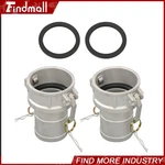 Findmall 2pcs 3in C-type Aluminum Camlock Coupler W/handle - Female Fitting. Fixed Price $23.34.