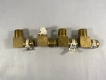 (new) Ace 41193 5/8" X 1/2" Brass Flare Male Pipe Elbow Lot Of 4 Pc. Fixed Price $26.90.