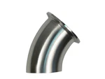 Westco Sanitary 3" 45 Degree Elbow W/ Clamp & Weld Ends. Fixed Price $23.07.