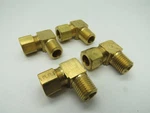 Parker 269c-6-4 Brass Compression Elbow 3/8" Tube X 1/4" Male Npt Lot Of 4 Nop. Fixed Price $14.10.