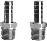 Stainless Steel 3/8" Hose Barb To 1/2" Male Npt Home Brew Fitting Water Fuel Air. Fixed Price $11.83.
