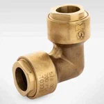 Mueller Streamline Acp02722 5/8" O.d. Refrigerant Brass Push Fitting 90 Elbow. Fixed Price $32.00.