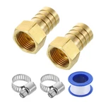 2pcs Brass Pipe Fittings, 3/4 " Barb X G1/2 Female Thread. Fixed Price $11.59.