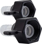 Rv Plumbing Fitting 1/2" Swivel To Barb Straight 2 Pack, Black. Fixed Price $14.70.