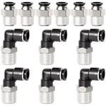 Elbow And Straight Combination 1/2 Inch Tube Od X 3/8 Npt Thread Push To Co. Fixed Price $33.53.