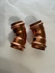 Viega Press 45-deg Elbow 1-1/4" X 77033 (qty: 2). Fixed Price $20.00.