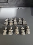 10 Swagelok Ss-1210-6-6 ,,3/4" X 3/8" Tube Union Fitting. Fixed Price $250.00.