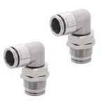 Jienk 2pcs 304 Stainless Steel Bulkhead Elbow 1/2" X 1/2", Silver. Fixed Price $49.24.