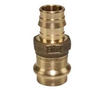 Uponor Lfp4517575 Pex X Copper Press Adapter 3/4" Lead-free Brass Connection. Fixed Price $24.39.