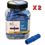 Blue Twister Polyethylene 3/4" Insert Coupling Jar 18 Pk ( Lot Of 2 Jars). Fixed Price $34.99.