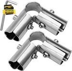 2 Pack End Rail Clamps 1 Inch - Stainless Steel Chain Link Fence Pipe Clamp 90. Fixed Price $23.20.