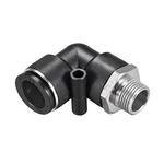 Uxcell Push To Connect Tube Fitting Male Elbow 16mm X 3/8 Npt, Black. Fixed Price $17.14.
