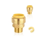 20-pack Hesun Pushfit Male Adapter, 3/4" Mnpt X 1" Push To Connect Plumbing F.... Fixed Price $206.09.