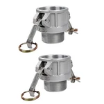 Quafwia 2 Pcs Aluminum Cam Lock Fittings (1-1/2" Part B) 1-1/2'', Silver. Fixed Price $25.41.