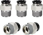 Pneumatic Male Straight 1/2 Odx1/2''npt, Sliver. Fixed Price $17.57.