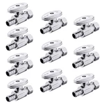Pack Of 10 Efield 1/4 Turn Straight Stop Valve 3/8" Od Compression X 1/2" Cri.... Fixed Price $53.09.