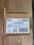 Lot Of 50 Hubbell Raco - 38rac 3/8 Armored Cable Connector Wires/cable New. Fixed Price $38.99.