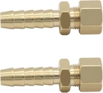 Ysil 2pcs Compression Fitting 3/8" Tube Od To 5/16" Brass Hose Barb Transmission. Fixed Price $24.09.
