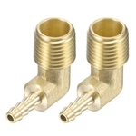 Brass Pipe Barb Elbow Fitting 3/16"x1/4 Npt Male Thread 2pcs. Fixed Price $12.08.