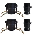 Talegen 1 Inch Camlock Fittings Type D & F Polypropylene Cam And Groove Hose .... Fixed Price $30.58.