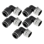 Motoforti Push To Connect Air Fittings 1/2" 90 Id Bspt, Black. Fixed Price $13.91.