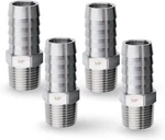Stainless Steel 3/8" Male Npt To 5/8" Hose Id Barb Barbed Fitting Adaptor C. Fixed Price $21.66.