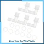 1/2" Hose Id G1/2 Male Npt Elbow Barb Connector Pp Clear 1set. Fixed Price $16.99.