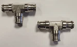 Alkon Brass 3-way Union Tee Air Fittings 2 Pack 3/8" Tube Od Push To Connect New. Fixed Price $24.97.