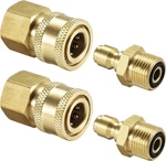 Uxcell Garden Hose Brass Quick Connect Set Fittings M18x1.5 Male & Female Thread. Fixed Price $35.36.