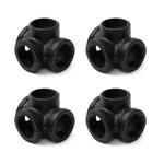 3/4" Black 4-way Side Outlet Tee, Home Tzh Painted 3/4 Inch,. Fixed Price $23.94.