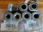 Lot Of 7 Mueller B&k 3/8" X 1/8" Galvanized Hex Bushing Pipe Fitting Pack. Fixed Price $9.99.