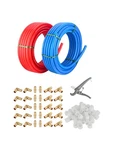 Efield 1/2-inch 2 X100 Ft Pex-a Pipe Red & Blue 200 Ft, 30 Pack 1/2" Brass Ex.... Fixed Price $164.53.