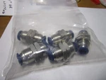 3/8" Tube Brass Push-to-connect Bulkhead Union Qty 5. Fixed Price $50.00.