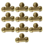 10 Pack Xfitting 3/4" Push Fit Tee, To Connect Lead Free Brass. Fixed Price $65.99.
