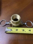 Dixon D075 Cam Lock Female Npt Coupling Brass 1 And 1/2 Inch.. Fixed Price $30.00.