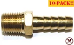 10 Pack 5/16" Barb X 1/8" Male Npt Brass Fitting 102-0502c. Fixed Price $58.17.