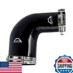 90 Degree 1.5" To 2" (38-50mm) Silicone Reducer Elbow Hose + Ss T-bolt Clamp. Fixed Price $42.10.