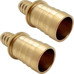 2 Pcs Brass Reducer 3/4" To 1/2" Barb Hose Id Splicer Barbed Fitting, Hex Uni.... Fixed Price $17.81.
