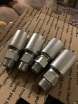 (4)weatherhead Hydraulic Hose Fittings,16u112 1"hose 3/4 Male Pipe. Fixed Price $55.00.