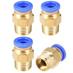4pcs 1/4" Male G Thread 8mm Press Fitting Pneumatic Connector. Fixed Price $7.21.