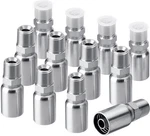 Racewill 12 Pack Hydraulic Hose Fittings: 1/2" X Nptf Male, Silver. Fixed Price $74.99.