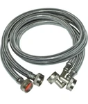 4pk Eastman Washing Machine Stainless Steel Braided Hose 4ft X 3/4" Fht. Fixed Price $29.99.