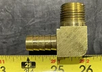 Parker 129hb-8-8 Barbed Hose Fitting, 1/2 In I.d, Brass. Fixed Price $7.45.